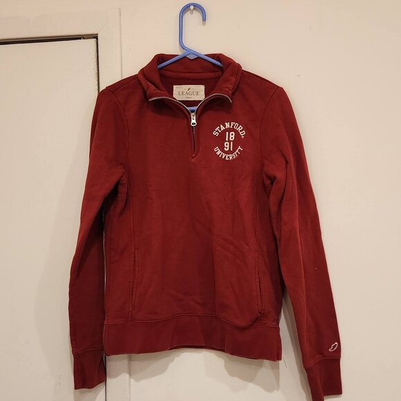 Stanford League Collegiate Wear Women's Quarter-Zip Pullover Jacket M - Picture 1 of 5